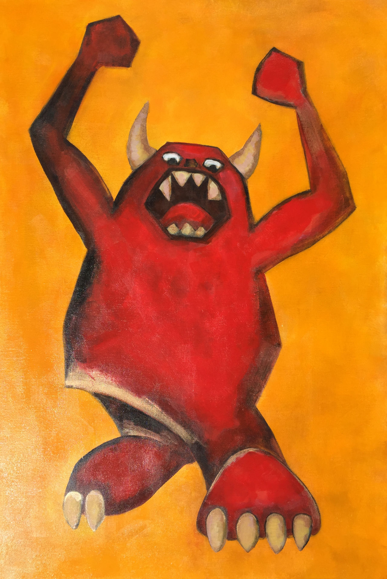 Painting of the Beast from the book Rabbit's Wit.